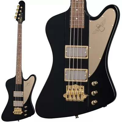 Epiphone / Inspired By Gibson Rex Brown Thunderbird Ebony Bass Guitar W/case • $1499.99