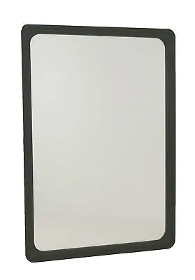 Acrylic Mirror In Black Shatterproof Frame With Fixings A4 A3 - Pack Of 2 • £25