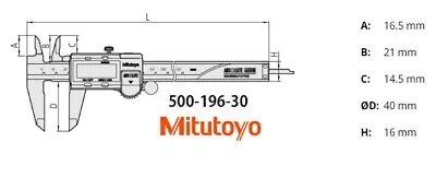 Mitutoyo Digimatic 0-6 Inch (150mm) Digital Vernier Caliper 500-196-30 • $82