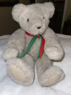 Vintage 1984 Vermont Teddy Bear Company Poseable Plush Christmas 15  With Tag • $10