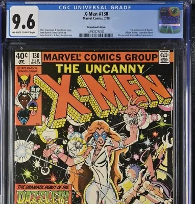 X-Men #130 CGC 9.6 Newsstand 1st Dazzler Marvel Comic (1980) • $650