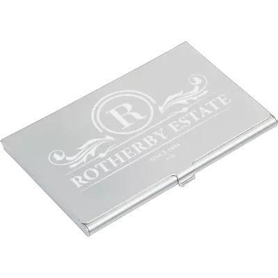 Personalized Metal Custom Engraved Business Card Holder Case  ID Credit Wallet • $8.99