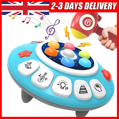 Sensory Toys For 1 Year Old Boys - Whack A Mole Game Baby Musical & Light Toys • £14.90