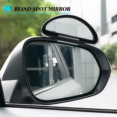 $19.99 • Buy 2x Blind Spot Car Mirror Wide Angle Adjustable Rear Side View Convex Glass