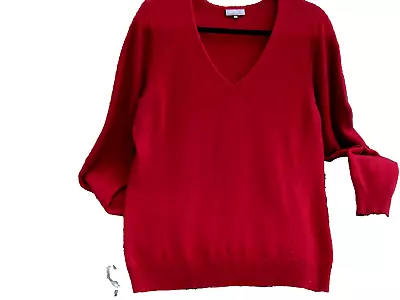 John Lewis Russet 100% Cashmere V Neck Jumper • £22.95