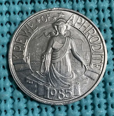 1987 Krewe Of APHRODITE Aluminum QUEEN Mardi Gras Doubloon • $1.99