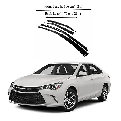 Fits For Toyota Camry 12-17 Acrylic Window Visor Sun Rain Deflector Guard • $28.99