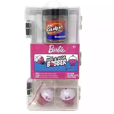 Barbie Fishing Bobber Tackle Kit Shakespeare Gulp Waxies Hide A Hook Snap Lock • $15.89