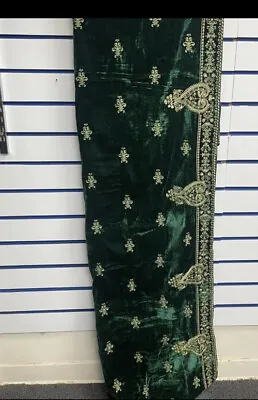 Ladies Indian AsianPakistani Velvet Embroidered Shawl • £30