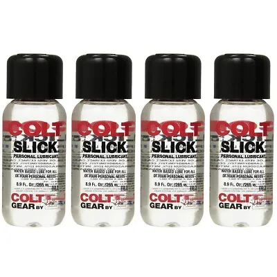 4x Colt Slick Personal Lubricant Water Based Massage Lube Body Glide 8.9 Oz  • $43.95