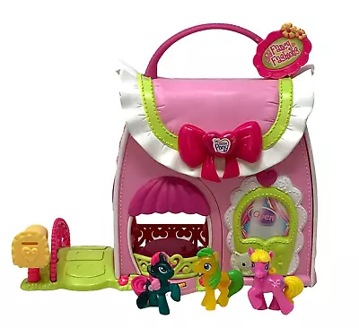 MY LITTLE PONY Lot Fancy Fashions Ponyville Playset 3 Mini Ponies Purse House • $13.90