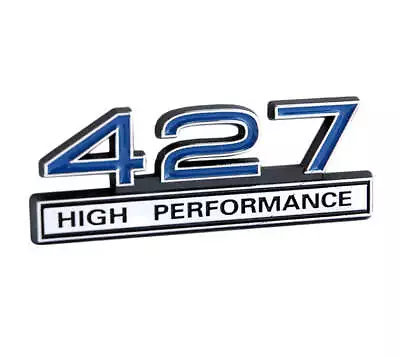 Ford Mustang Blue & Chrome 427 427ci High Performance 3D Stick On Emblem • $12.13