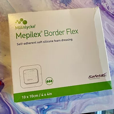 Mepilex 595300 Border FLEX 4x4 BX/5 Dressing Exp 7/24+ BUY3 GET 1 FREE Molnlycke • $12.75