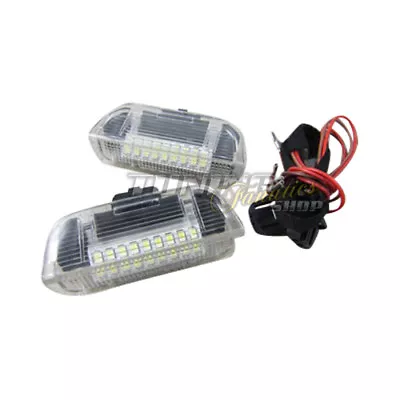 2x LED SMD Door Lighting Interior Lighting White / Clear #3 For VW Seat Skoda • $10.38