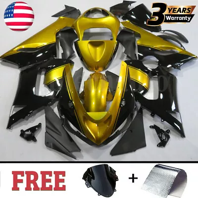 Gold Painted Fairing Kit For Kawasaki Ninja ZX6R ZX636C 2005 2006 ABS Bodywork • $353.40