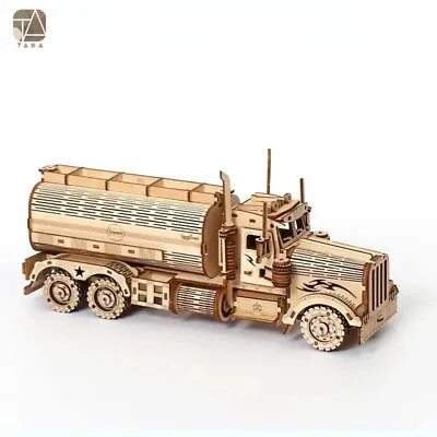 3d Wooden Puzzle Truck Movable Toy Gift Children Building Block Kits Assembly  • £13.47