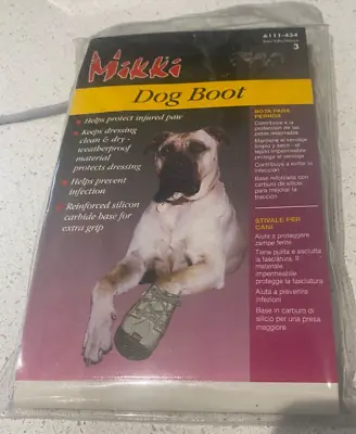 Mikki Dog Boot Size 3 Protect Injured Paw/protect Dressing Lace Up Waterproof • £7.99