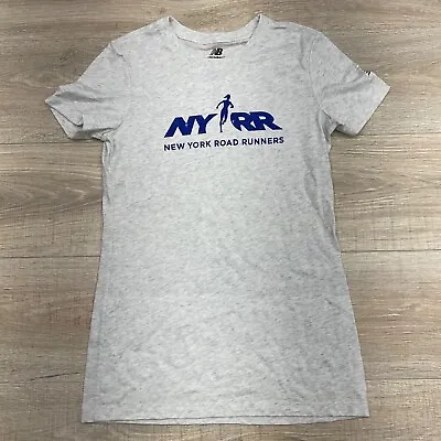 New Balance Nyrr New York Road Runners T-shirt Gray Womens Size S V42 • $20