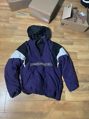 DC Shoes Snowboard Jacket Mens - Reversible Anorak Purple & Black • $30