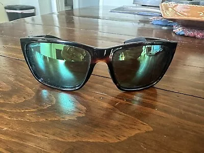 Smith Longfin Sunglasses Tortoise Frame ChromaPop Glass Polarized Green Mirror • $45