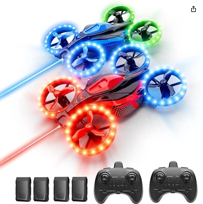 $93.93 • Buy 2Pack Mini Drone For Kids,Beginners,Adults, Small RC Battle Drone Quadcopter Wit