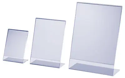 Acrylic Poster Menu Holder Perspex Leaflet Display Stands A4a5a6a7a8a9 • £4.40