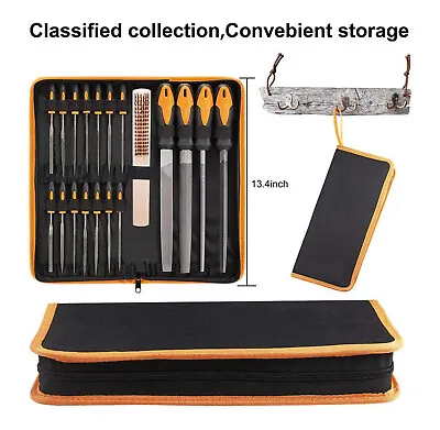 File Set 19Pcs High Carbon Steel Metal File Set For Metalworking Woodworking • $22.99