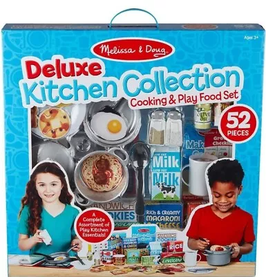 Melissa & Doug Deluxe Kitchen Food & Play Collection. 58 Pieces. New In Box • $24.99