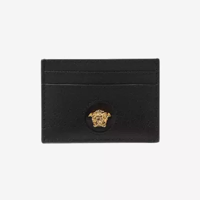 Versace La Medusa Card Case Black / FEDEX • $207