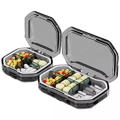 Portable Pill Box Holder Tablet Container Organiser Dispenser Storage Vitamin • $9.37