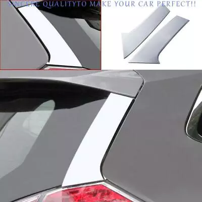 Fit For Nissan X-TRAIL Rogue 2014-2020 Chrome Engine Hood Spoiler Wind Knife 2pc • $53.69