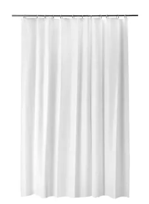 Ikea Bjarsen Shower Curtain 180 X 200 Cm White New • £10.55