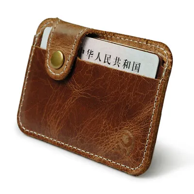 £2.63 • Buy Men's Wallet Bag Leather Coin Purse Business Card Holder Money Bag Wallet Cases