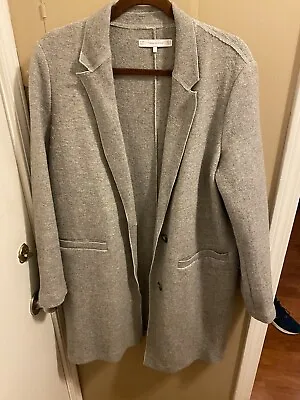 Zara Gray Coat Long Size XL  • $38.90