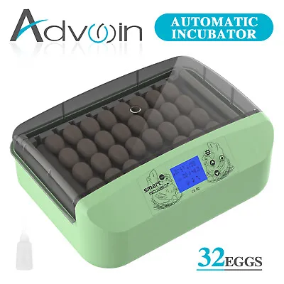 32 Egg Incubator Fully Automatic Turning Digital Hatcher Chicken Duck Poultry • $87.91