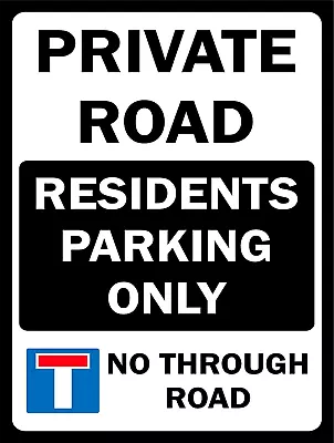 £9.49 • Buy Private Road Residents Parking Only Metal Sign Garage Bar Man Cave Beer Poster