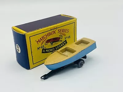 Matchbox Lesney Moko 48a Meteor Speed Boat MKII MW Boxed Original • £11.61