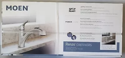 Moen CA87316SRS Renzo Pullout Spray Kitchen Faucet - Spot Res Stainless New • $98