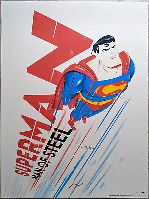 Superman Man Of Steel Art Print Poster By Doaly Signed - DC Sold Out NT Mondo • $35.76