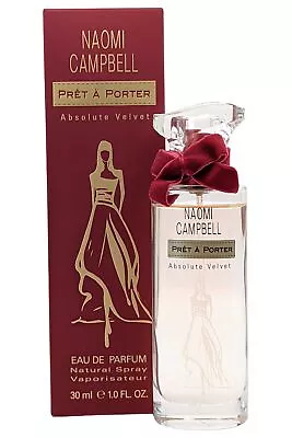 Naomi Campbell Pret A Porter Absolute Velvet EDP Spray 30ml Womens Perfume • £13.98