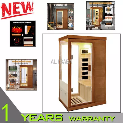 Far Infrared Sauna Room Personal Steam Sauna Heated Tent Home Spa Detox Therapy • $1499