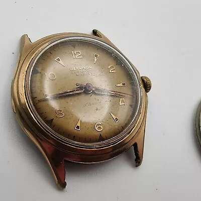 Marathon Watch Co Mens Vintage Manual Wind Watch -spares/Repairs • $31.13