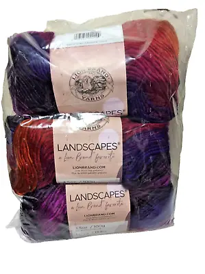 Lion Brand Landscapes Yarn  3 Pack “Volcano” • $21