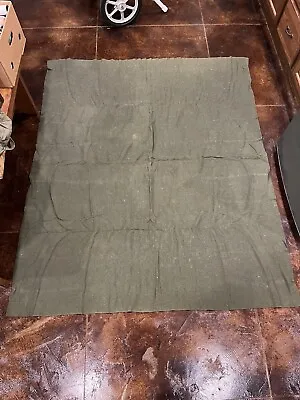 Vintage WW2 Peerless Mills US ARMY Issue 100% WOOL Bed Field Blanket US Marked • $49.98