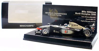 Minichamps McLaren MP4/13 1998 World Champion - Mika Hakkinen 1/43 Scale • $184.96