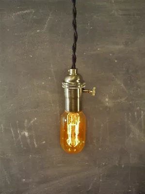 Vintage Industrial Pendant Light - Machine Age Lamp • $37.99