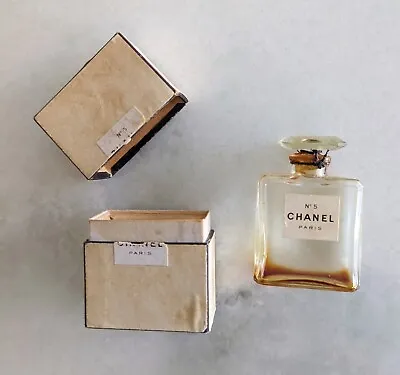 Vintage CHANEL No. 5 Eau De Parfum Made In France Original Glass Bottle & Box • $59