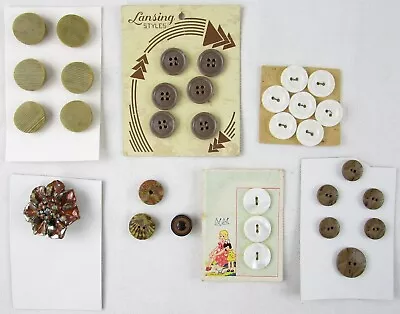 Lot Of Vintage Unused Buttons (1 Lansing Styles) 32 Buttons Total • $9.29