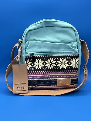 Kemys Crossbody Bag Boho Teal Mint Green Purse Backpack Youth Crossbody • $14.99