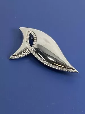 Vtg M JENT Brooch Silver Tone Abstract Geometric Shape Points & Triangles  • $10.51